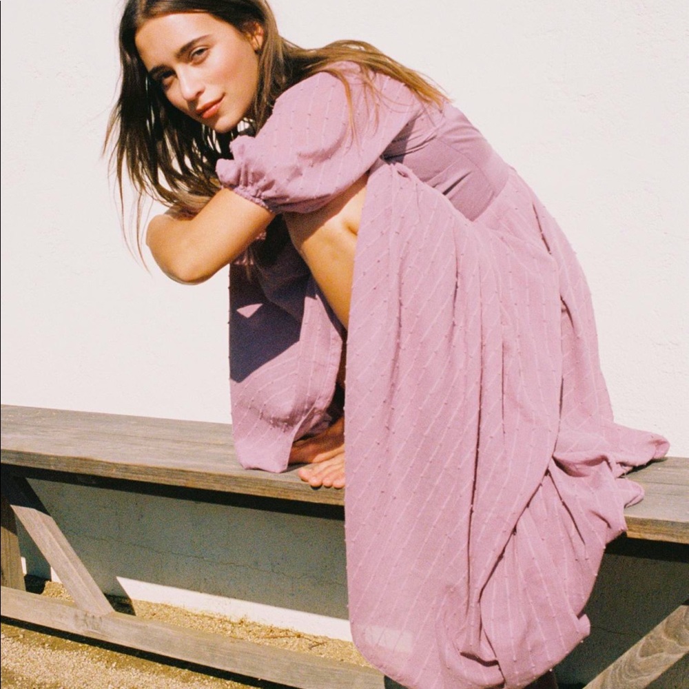 Beachy Keen Midi Dress in Mauve Marmalade